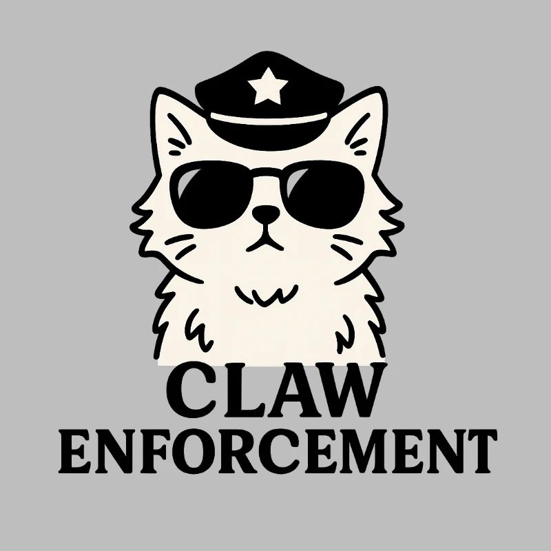 Claw Enforcement – Funny Cat Shirt