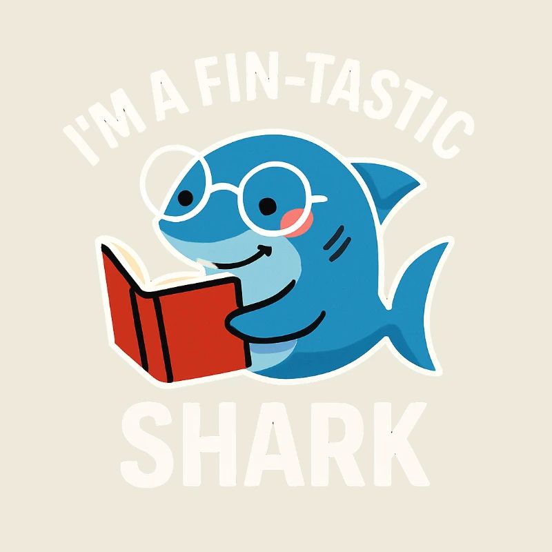 Fin-Tastic Shark lit un livre