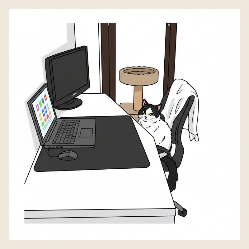 Chat au PC au bureau