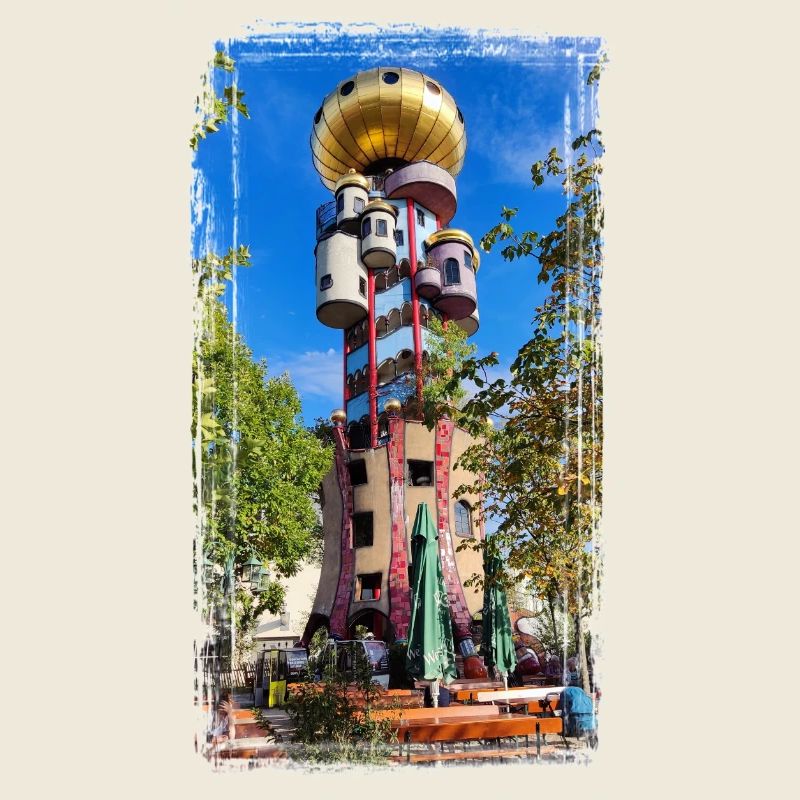 Hundertwasserturm beim Kuchlbauer