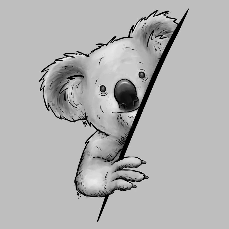 Lässiges Beuteltier Koalabär Illustration Koala