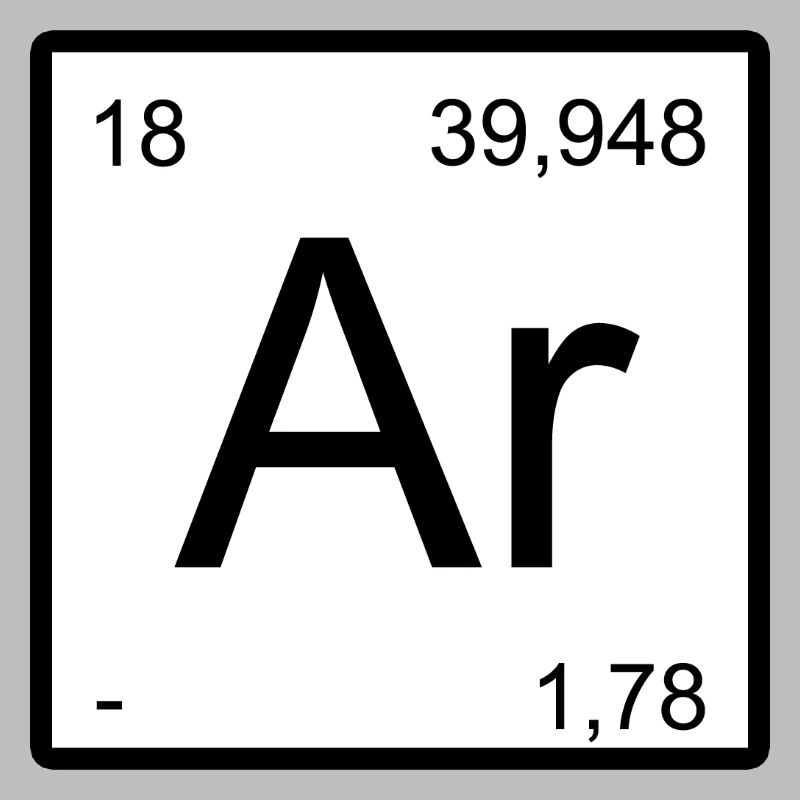Argon Symbol Grafik