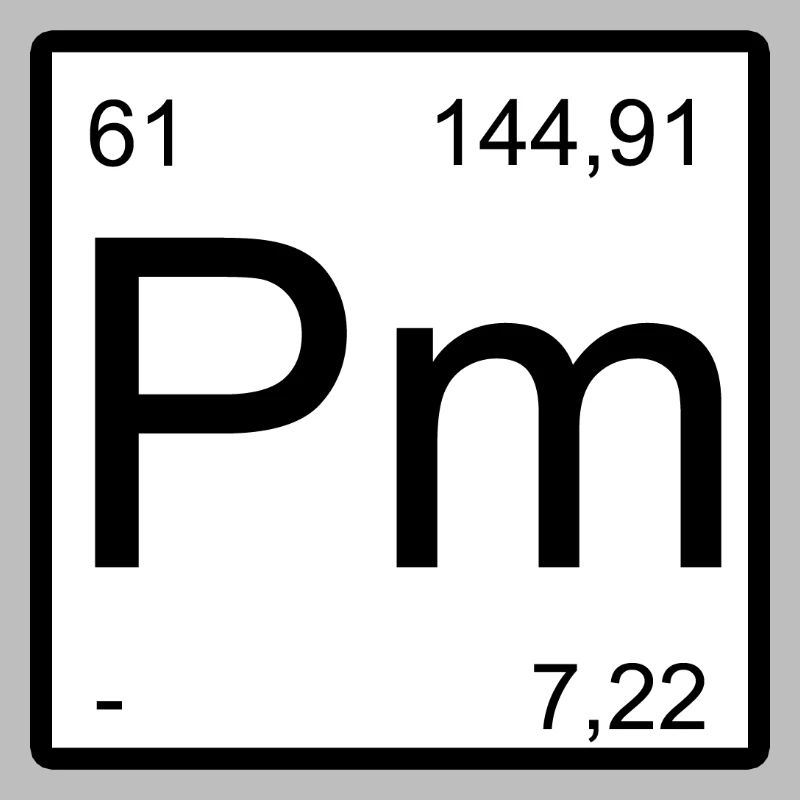 Promethium Pm Minimalist Typography