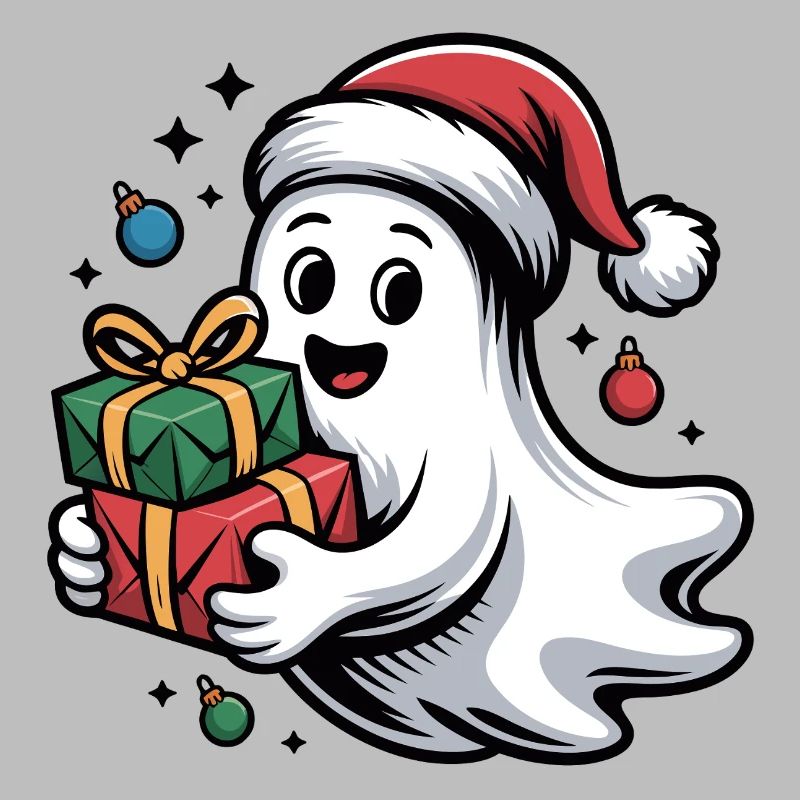 Weihnachtsgeist mit Geschenken