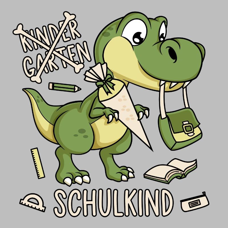 Schule Einschulung Dinosaurier Dino Schulkind