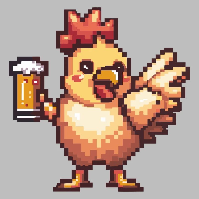 Chicken Pixel Beer