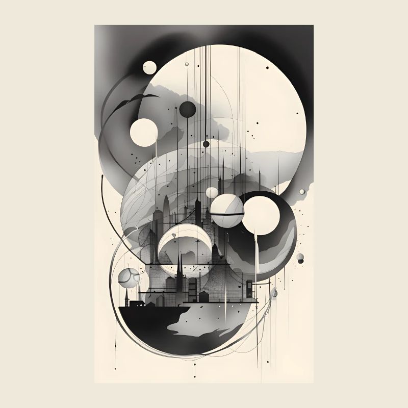Urbane geometrische Landschaft