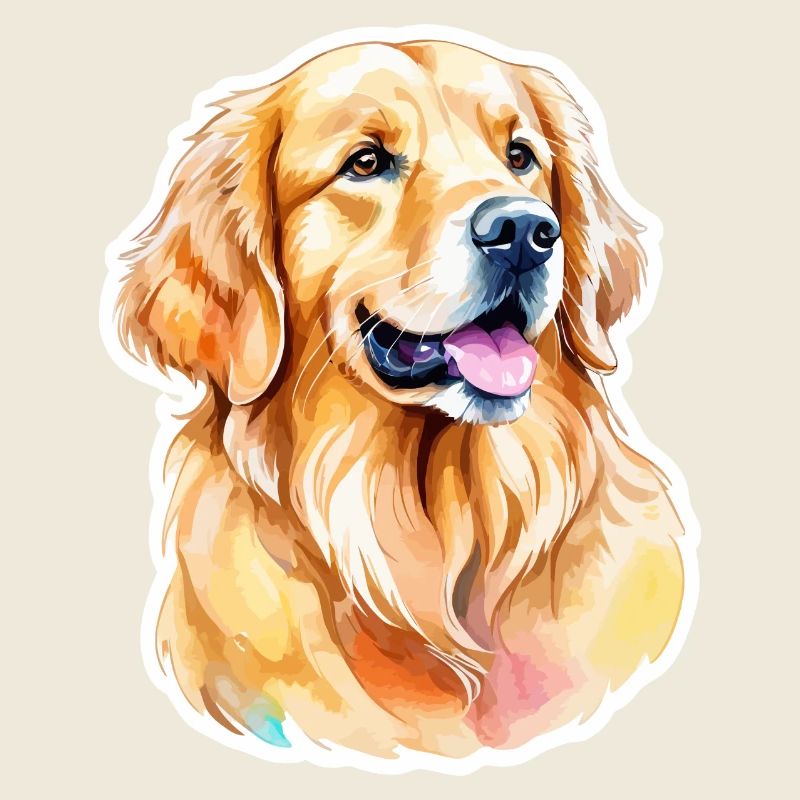 Golden Retriever Watercolors