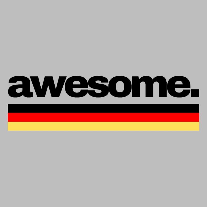 awesam Germany, Statement lettering with flag