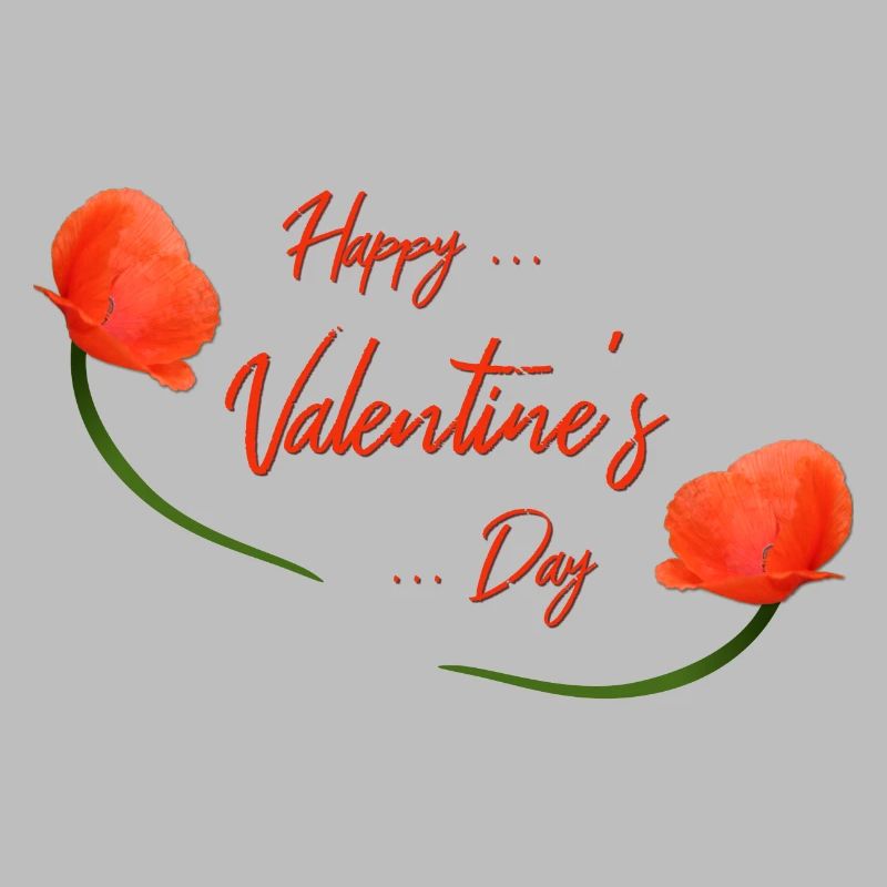Coquelicot de la Saint-Valentin