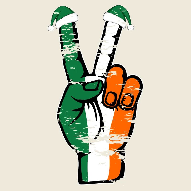 Drapeau de l’Irlande Noël Symbole de paix utilisé