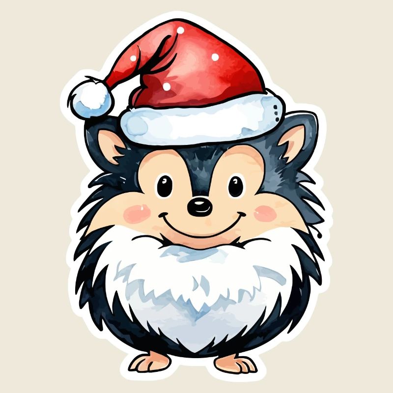 Dessin de Noël hérisson