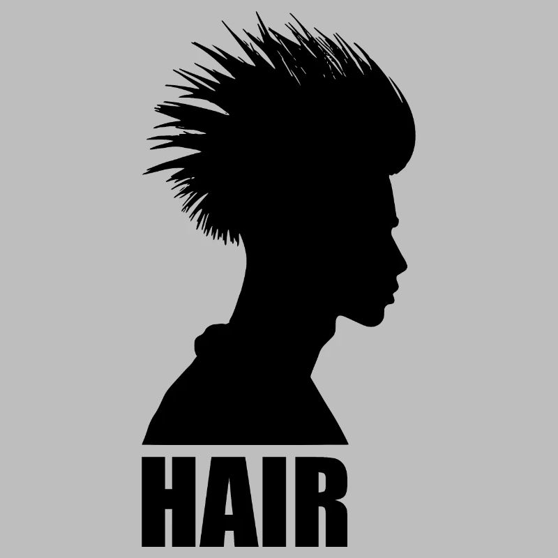 Silouette einer Haarpracht