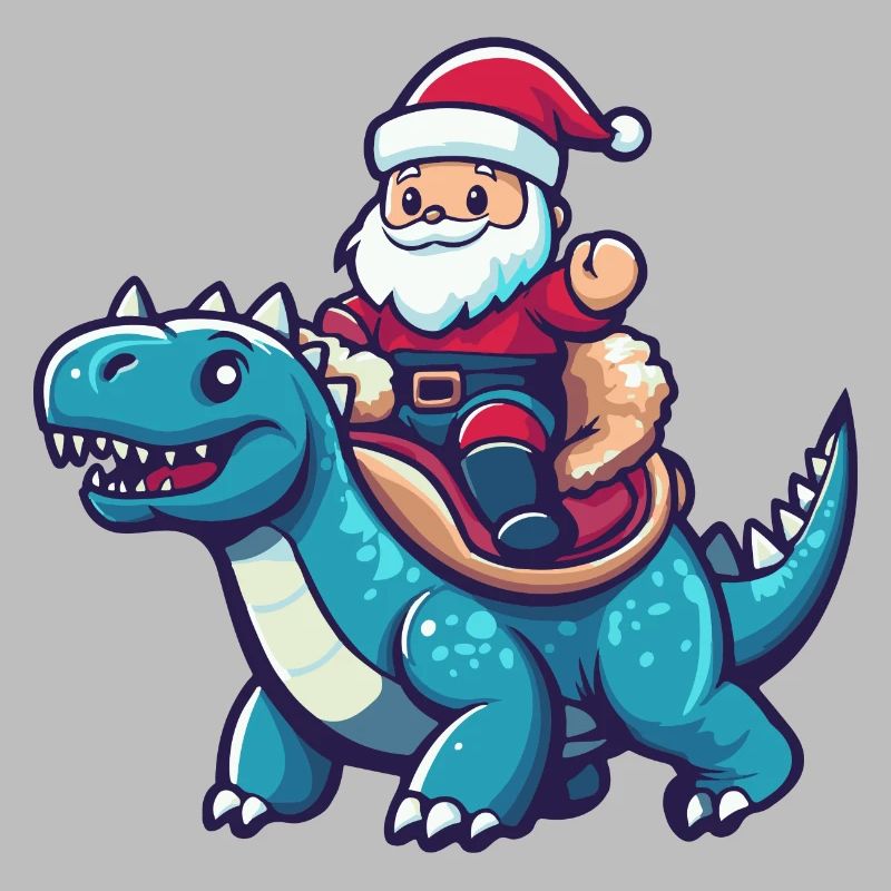 Dinosaurier stegosaurus Weihnachtsmann