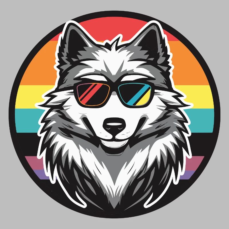 Wolf Comic Cool Sommer