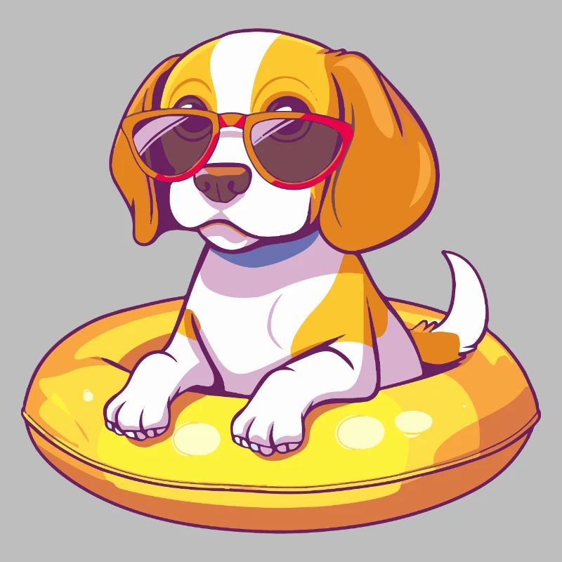 Beagle Hund Comic Cool
