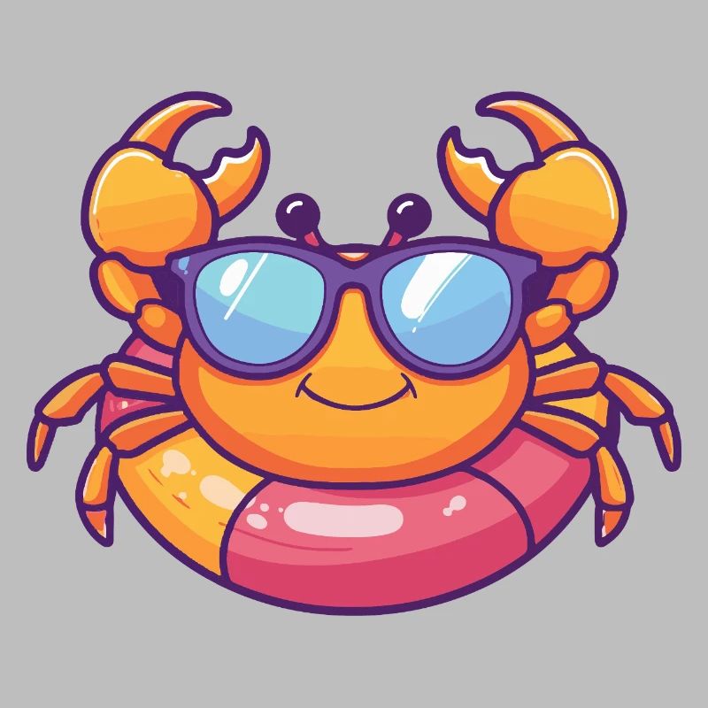 Krebs Krabbe Comic Cool