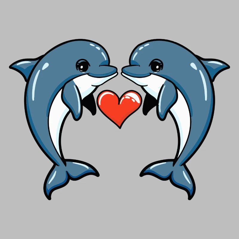 Dolphin Couple Valentine's Day