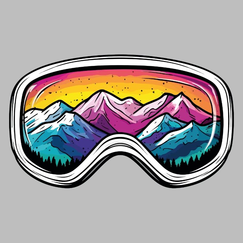 Ski Goggles Mountains Slope
