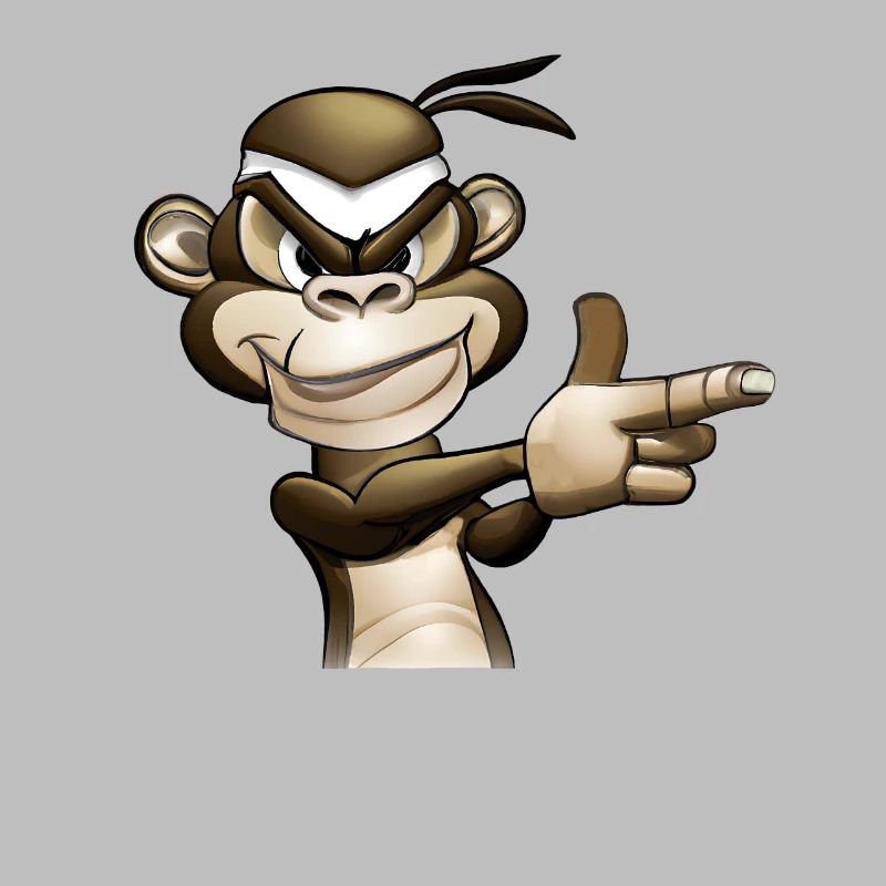 Arme de poing Gangster Monkey Graffity