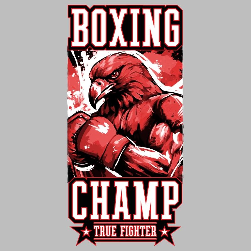 Aigle Animal Boxer Combattant Champion De Boxe