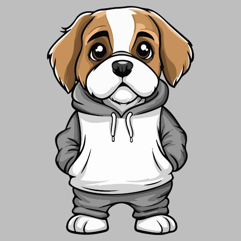 Chien Saint-Bernard Drôle