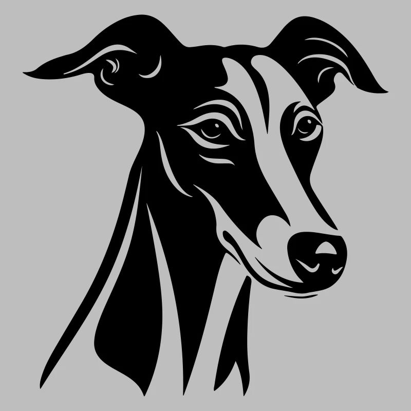 Greyhound Dog Head