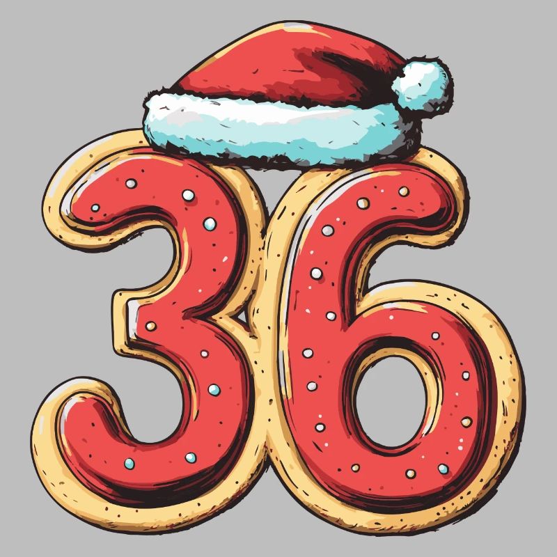 Biscuit de Noël à 36 chiffres