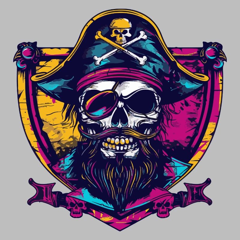 Pirate Skull Crest