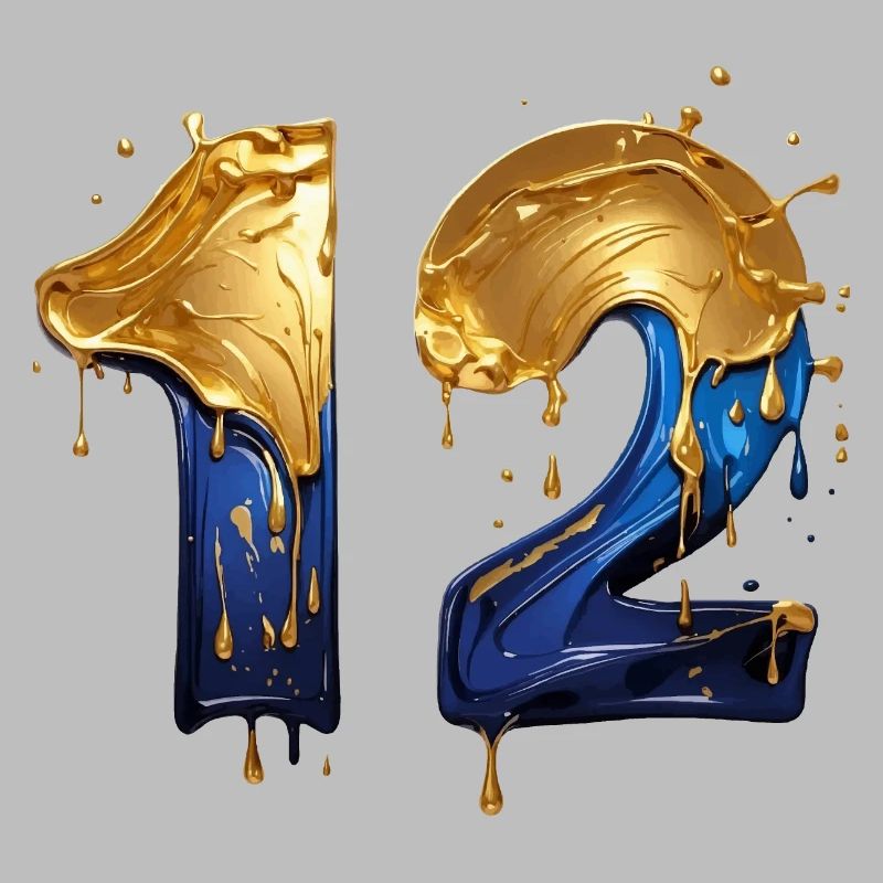 NR. 12 NUMMER 12 COOL 12. GEBURTSTAG