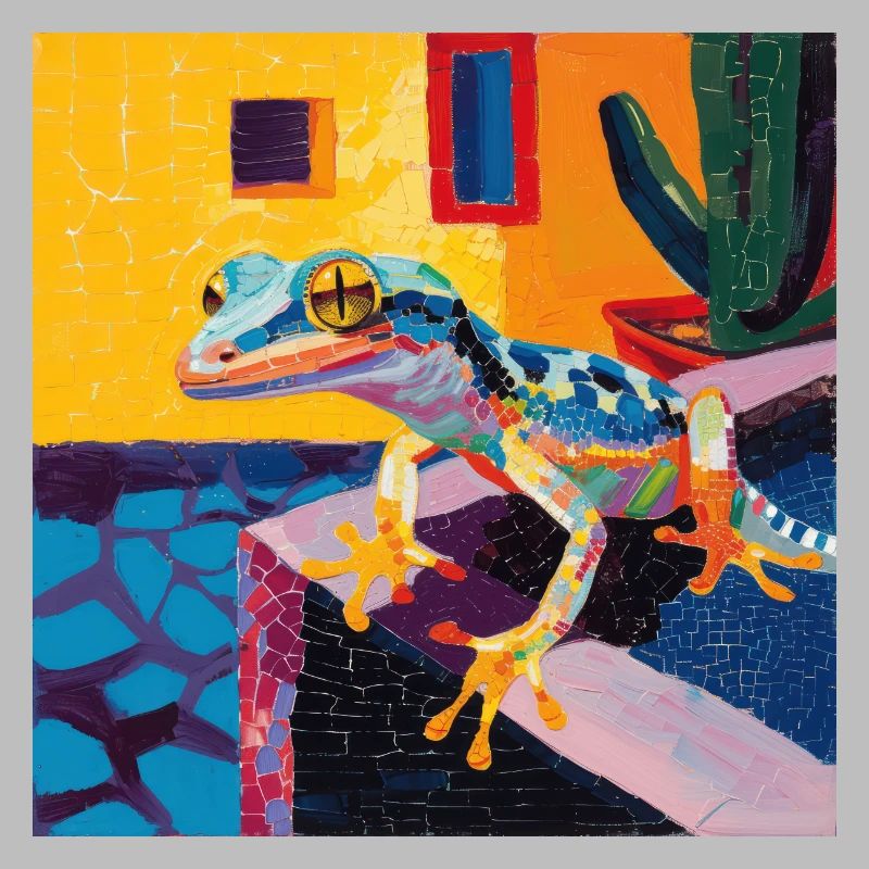 gecko, echsen, bunt, tier, geschenk, geschenkidee