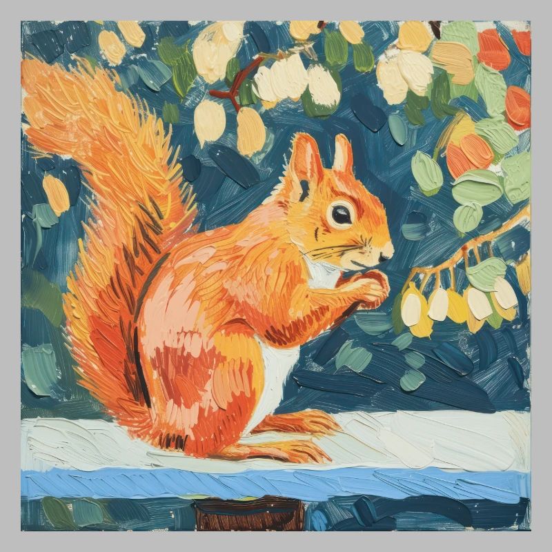 eichhörnchen, bunt, tier, geschenk, geschenkidee