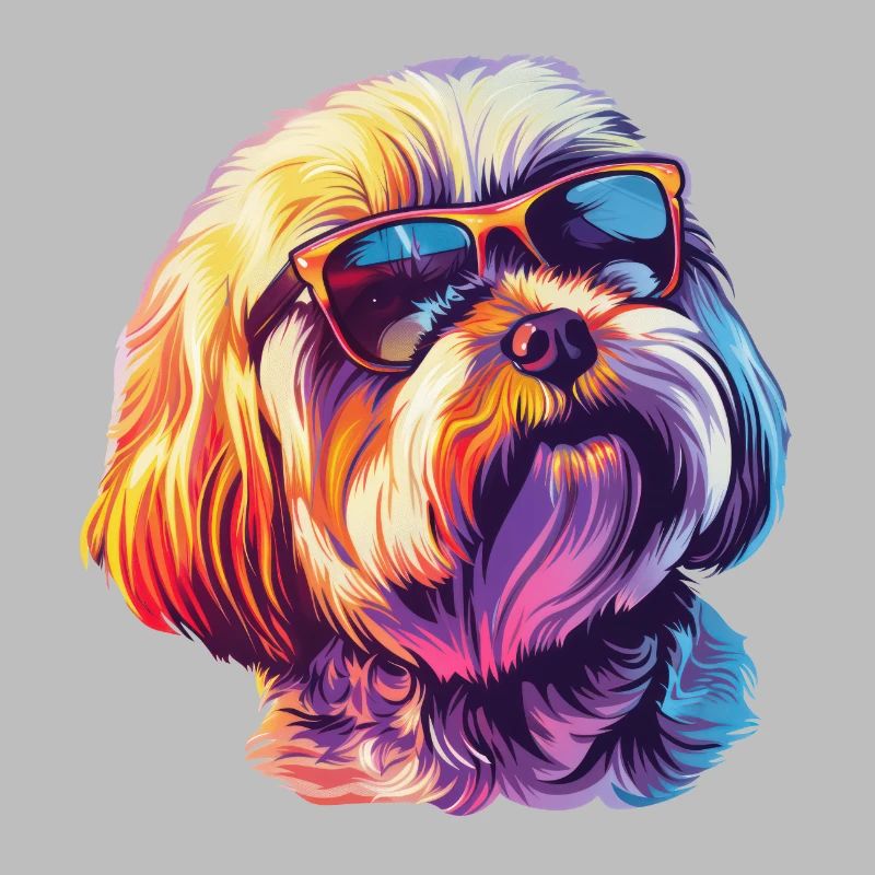 Lhasa Apso, dog, sunglasses, summer, gift