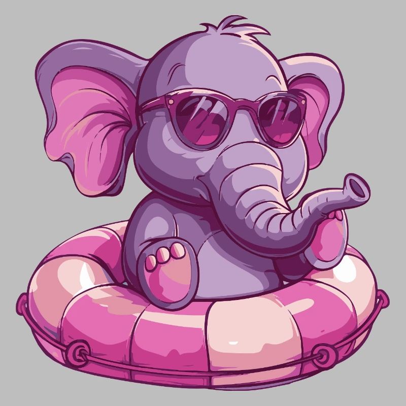 Éléphant Bande Dessinée Cool