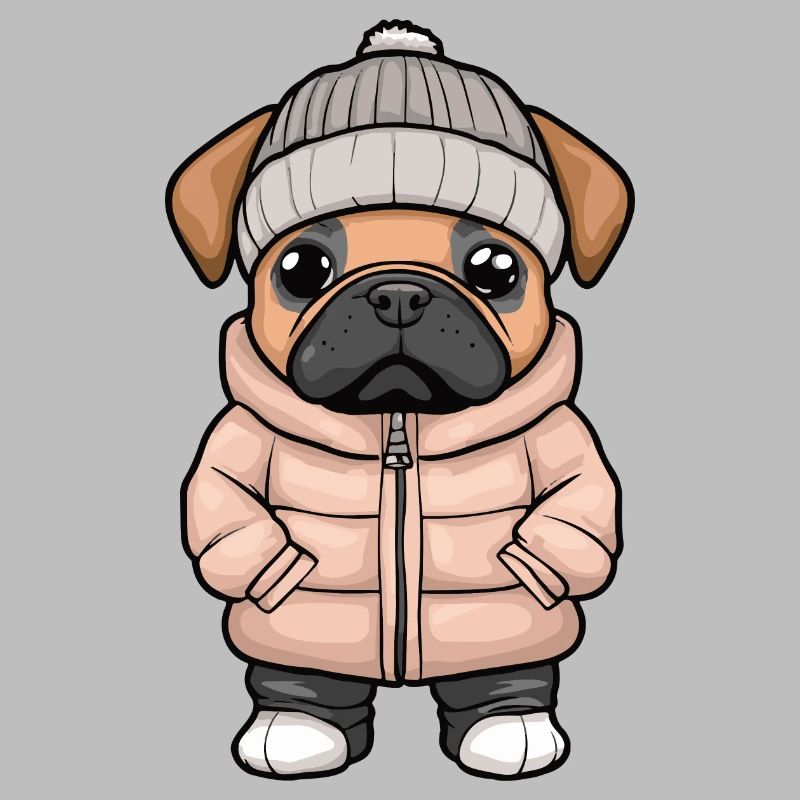 Boxer Hund Winter