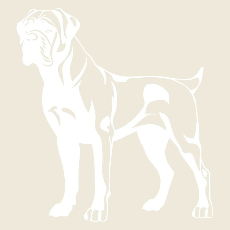 Silhouette de chien bullmastiff