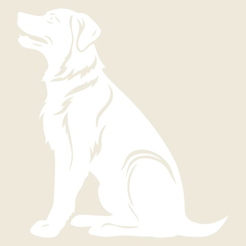 Silhouette de chien Samoyède