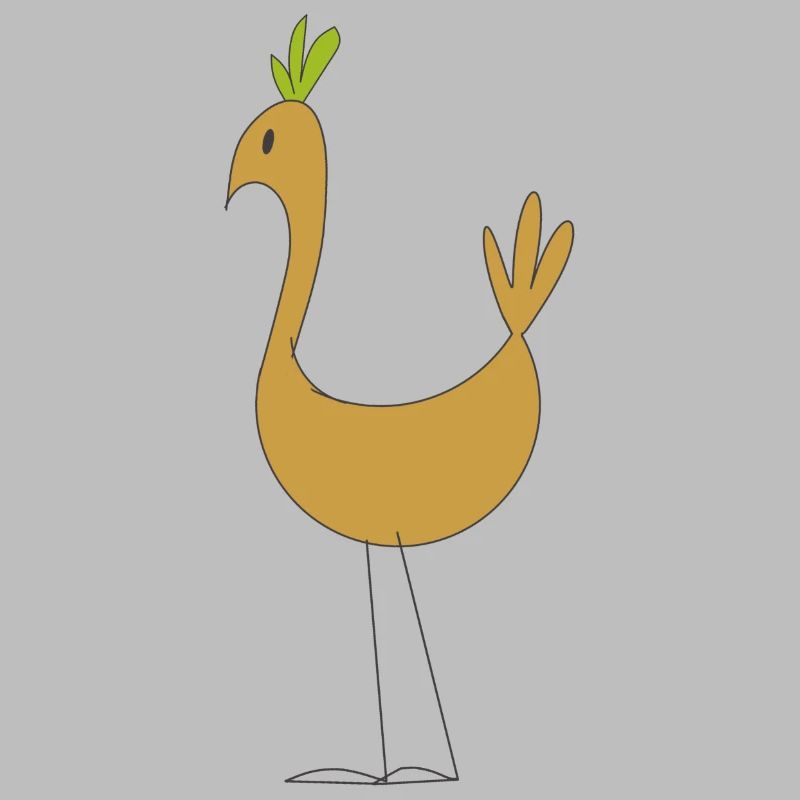 Stylized bird