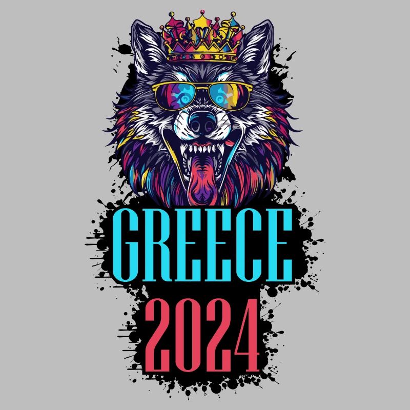 Greece 2024 Holiday Wolf