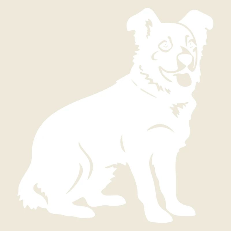 Silhouette de chien corgi