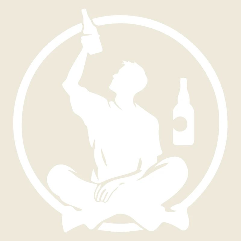 Silhouette Homme Avec Bière