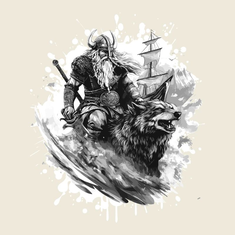 Viking Wolf Warrior Valhalla
