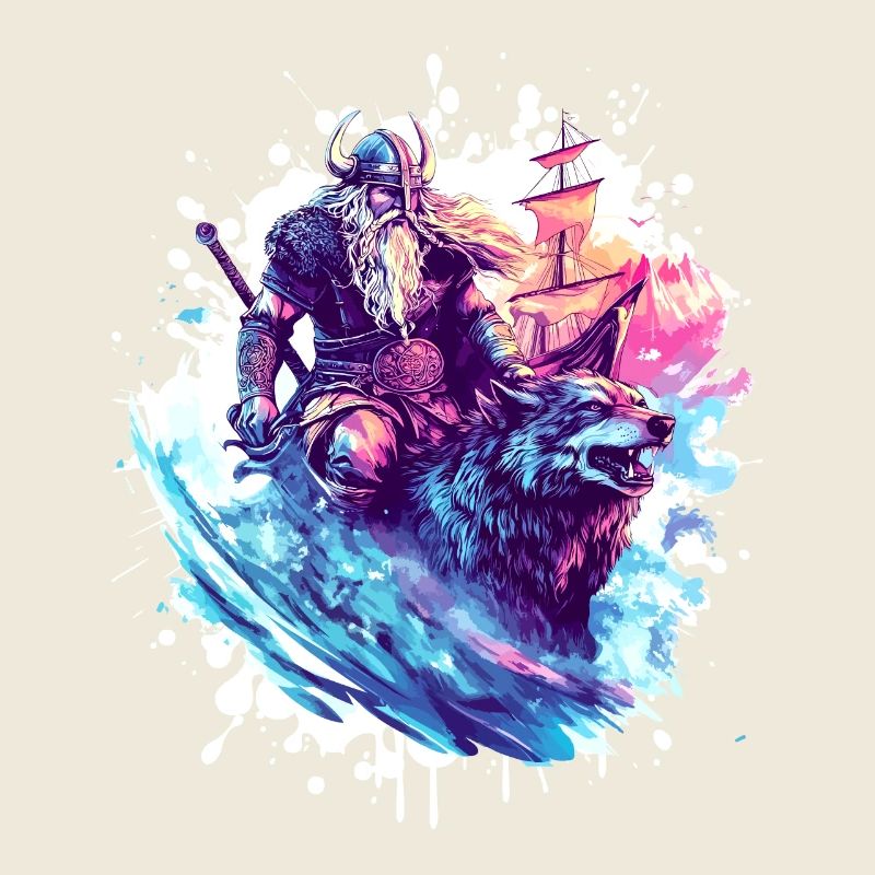 Wikinger Wolf Krieger Valhalla