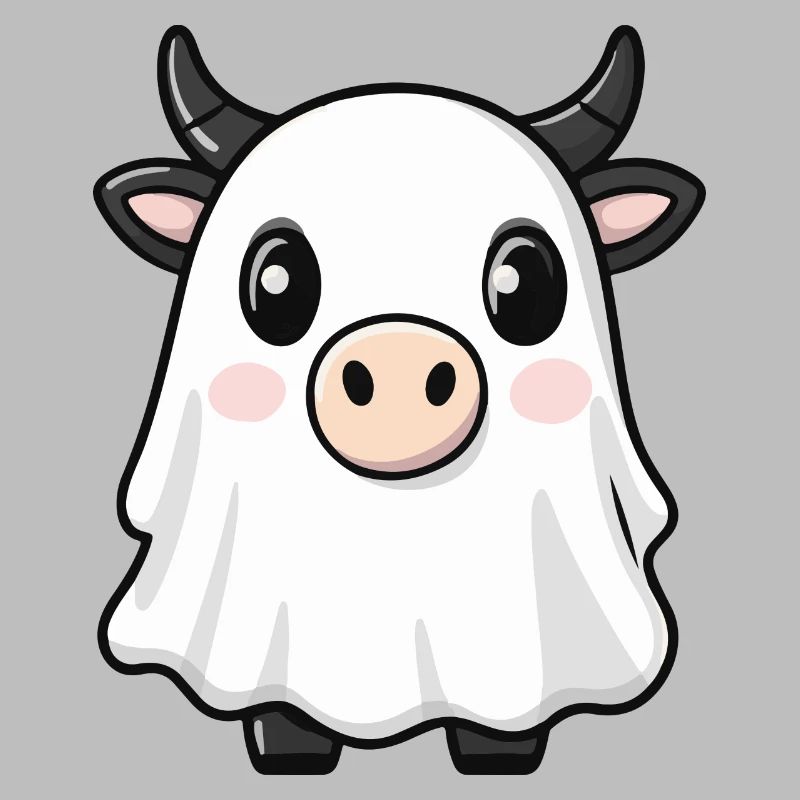 Kuh Halloween Lustig Geist