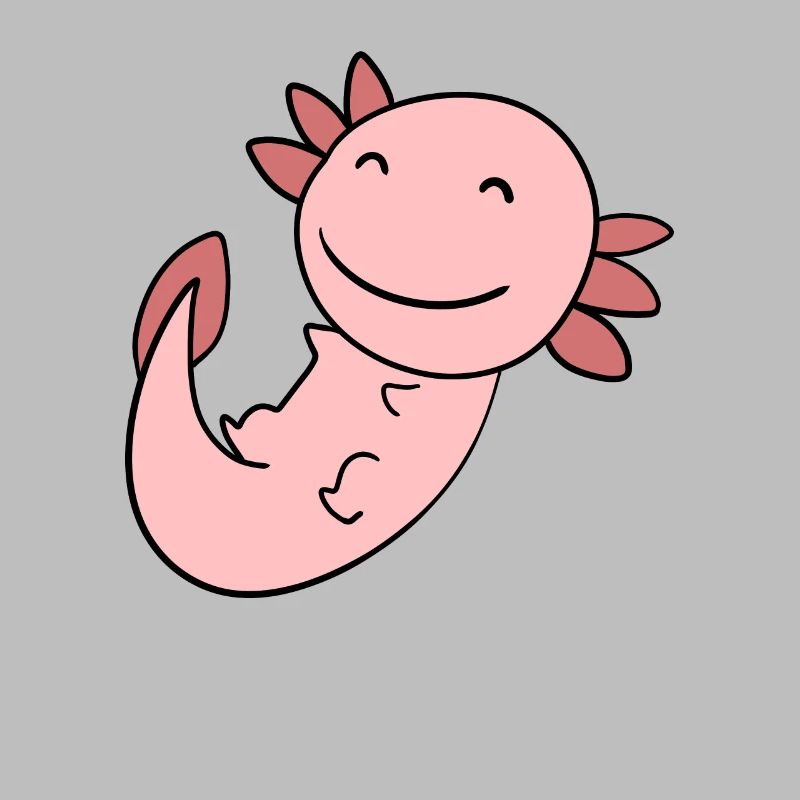 Süßes Axolotl Rosa