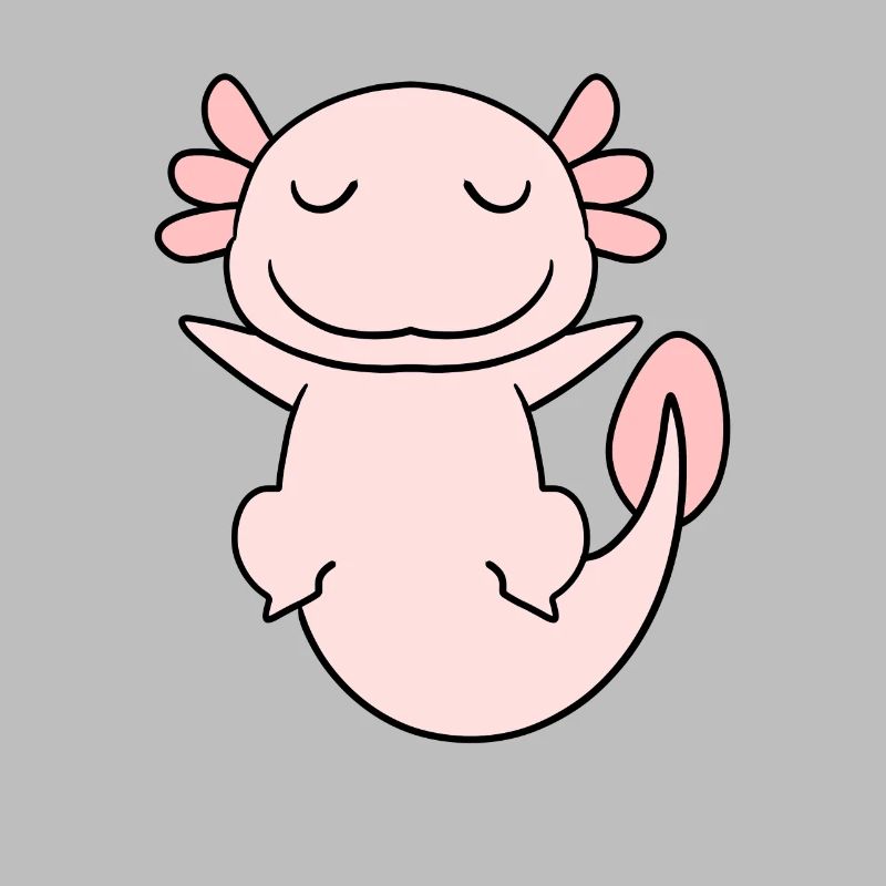 Süßes Axolotl Rosa
