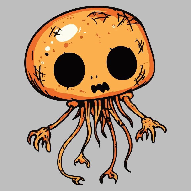 Jellyfish Halloween Funny Zombie