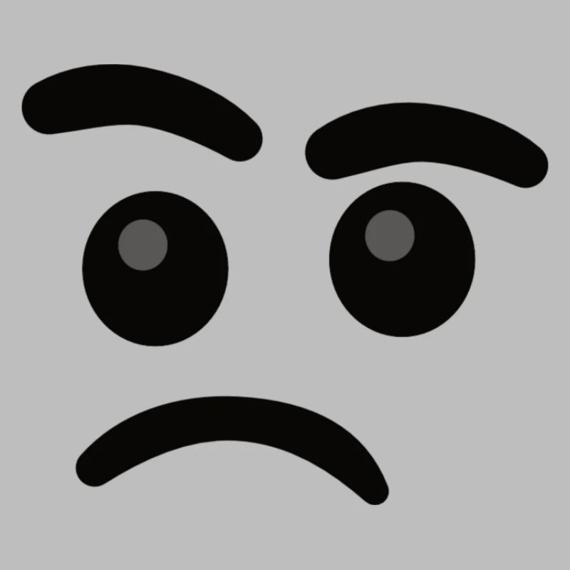 Skeptisches Smilie Gesicht