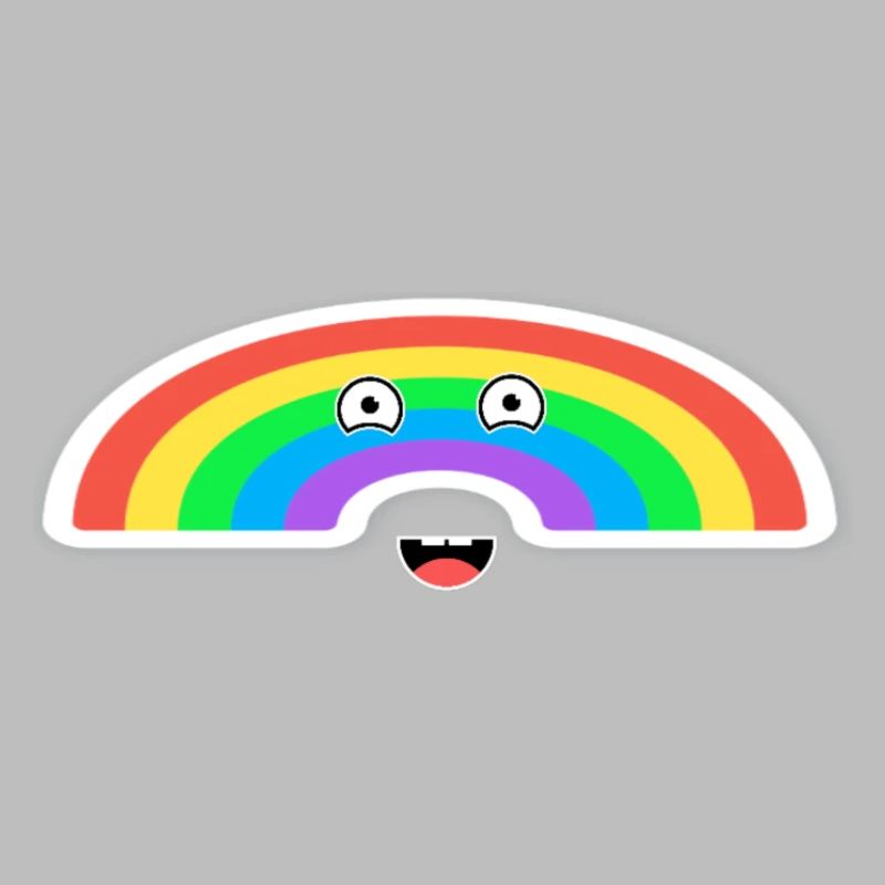 Lebhafte Regenbogenanimation 