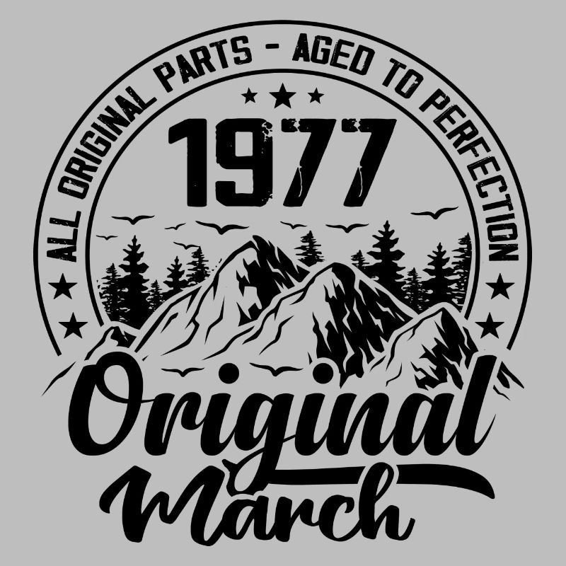 1977 mars Original : 47 Ans cadeau Anniversaire